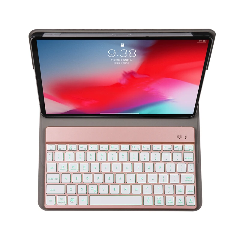 Портативный умные флип-кейсы Bluetooth 3 0 клавиатура подставка чехол для нового 2018 iPad