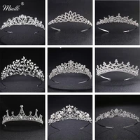 miallo european classic princess tiaras and crowns austrian crystal headpieces wedding hair jewelry for bride hairstyle