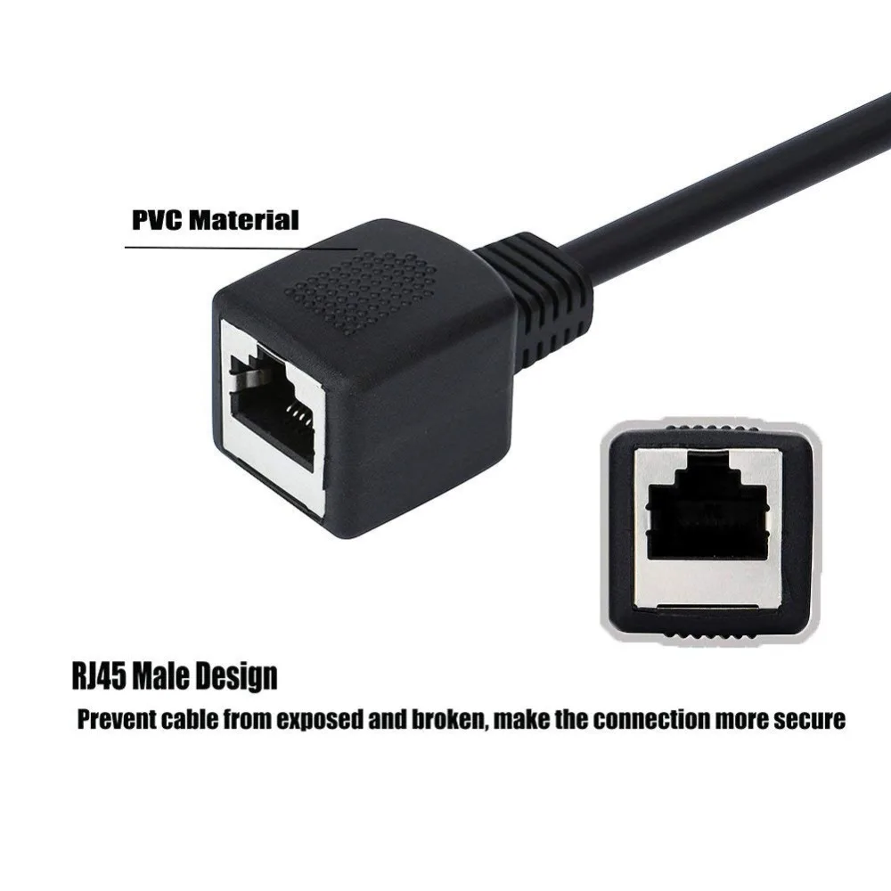Ethernet удлинитель Vandesail CAT7 RJ45 мужчин и женщин экранированный LAN сетевой патч корд с