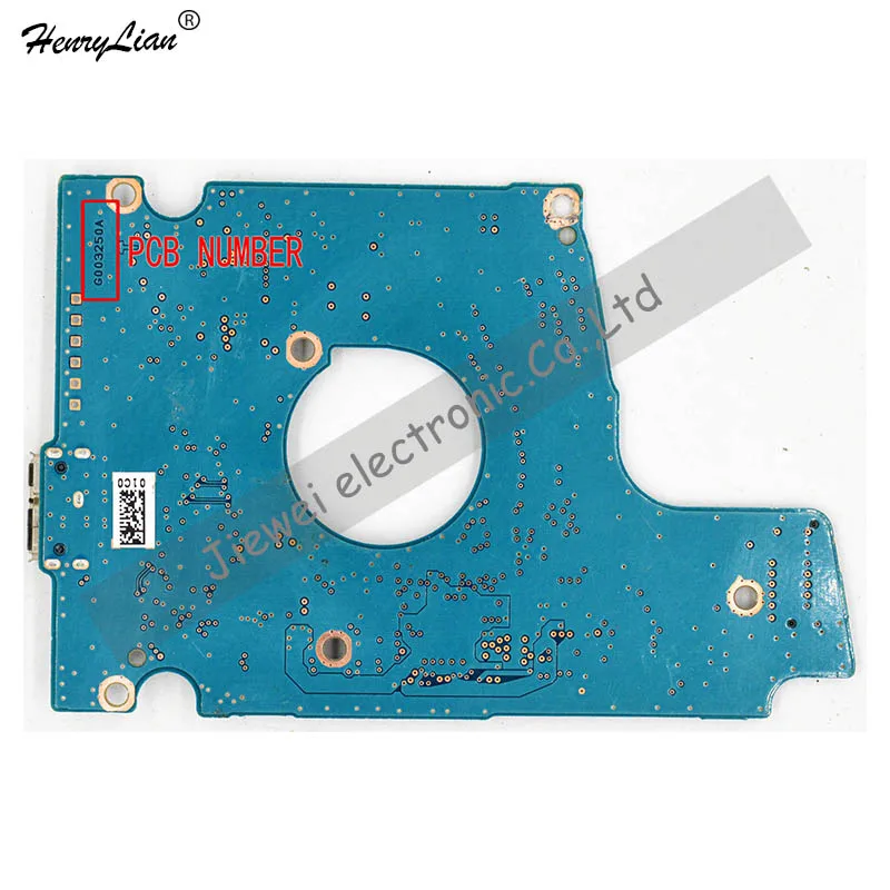 USB 3,0 MQ01UBD100 для HDD PCB Логическая плата/плата номер: G003250A