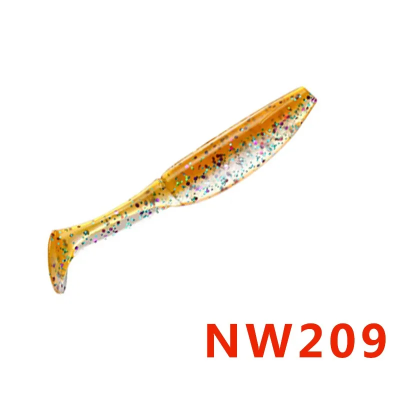 NW209 Noeby мягкие пластиковые рыболовные приманки T-хвост 4/6 шт. 70/125/150/100 мм силиконовые приманки easy shiner от ловля карпа, искусственная приманка воблер(wobbler - Цвет: NW209