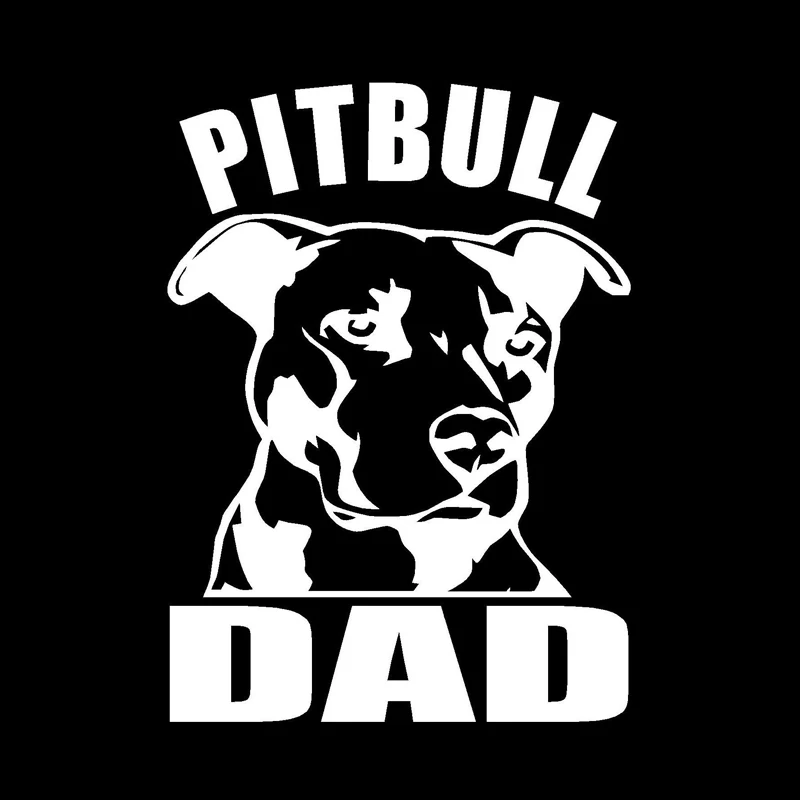 YJZT 10 см * 14 PITBULL DAD крутая Автомобильная виниловая наклейка индивидуальная
