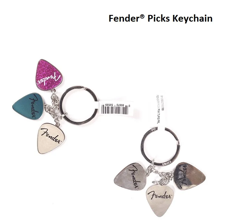Металлический брелок для гитары Fender Telecaster Stratocaster Logo подлинные продукты