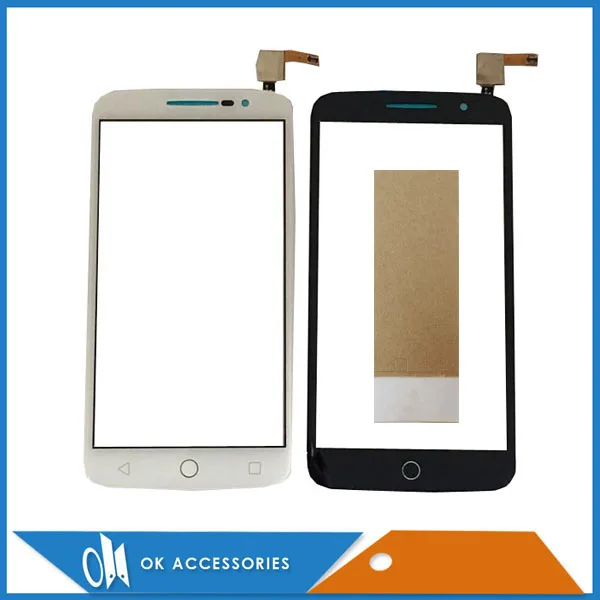 Черно белый цвет для Alcatel One Touch Pop 2 OT7044 7044 7044Y 7044A 7044X сенсорный экран дигитайзер с
