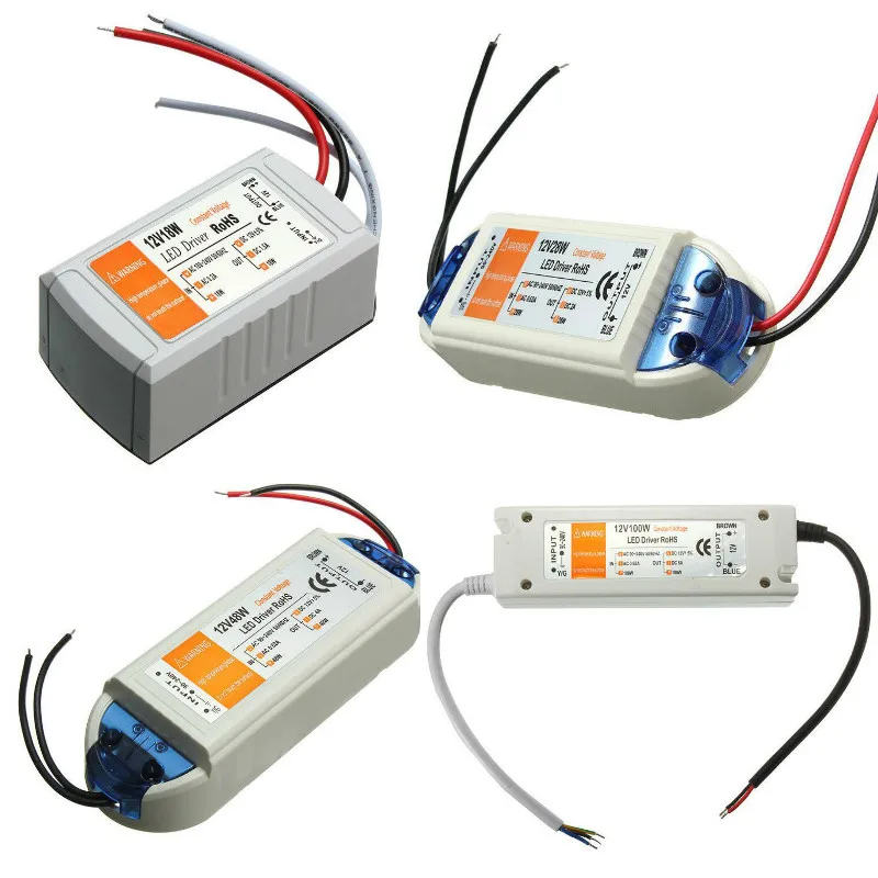 Светодиодный драйвер AC 110V 220V к DC12V LED адаптер питания Трансформаторы освещения