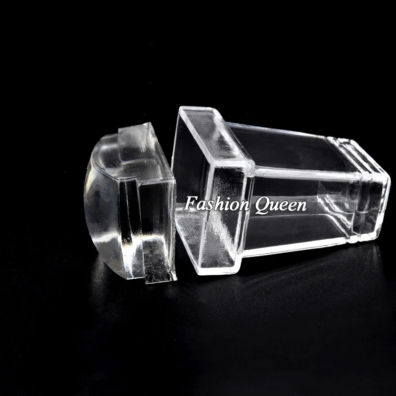 Новые квадратные чистые прозрачные Силиконовые скребки для дизайна ногтей набор