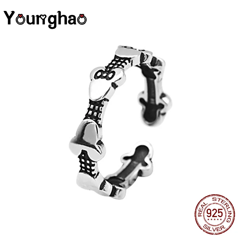 Younghao 2019 хит продаж кольцо серебряного цвета с Минни и Микки оригинальные