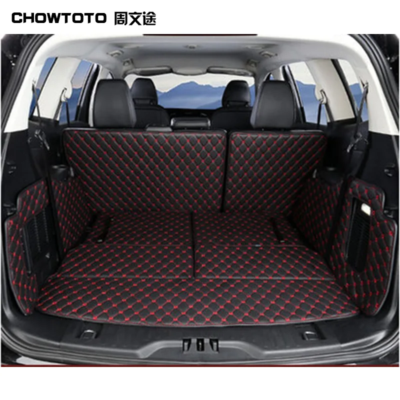 Chowtoto AA специальные коврики багажника для Ford Edge 7 мест прочные Водонепроницаемые кожаные багажные ковры для края