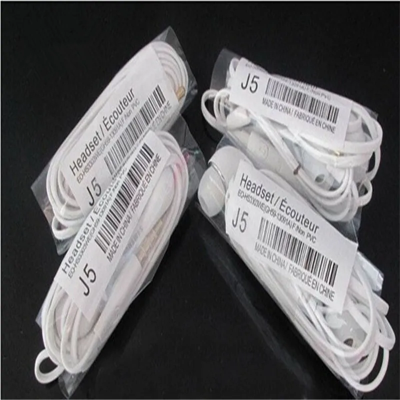 20pcslot wholesale mobile phone earbuds 3 5mm jack universal in ear earphone with mic music control for iphone samsung s4 j5 free global shipping