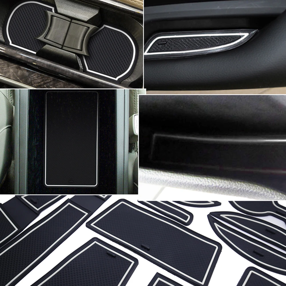 Для Toyota Fortuner SW4 2016 2017 2018 противоскользящая резиновая подушка для чашки коврик с