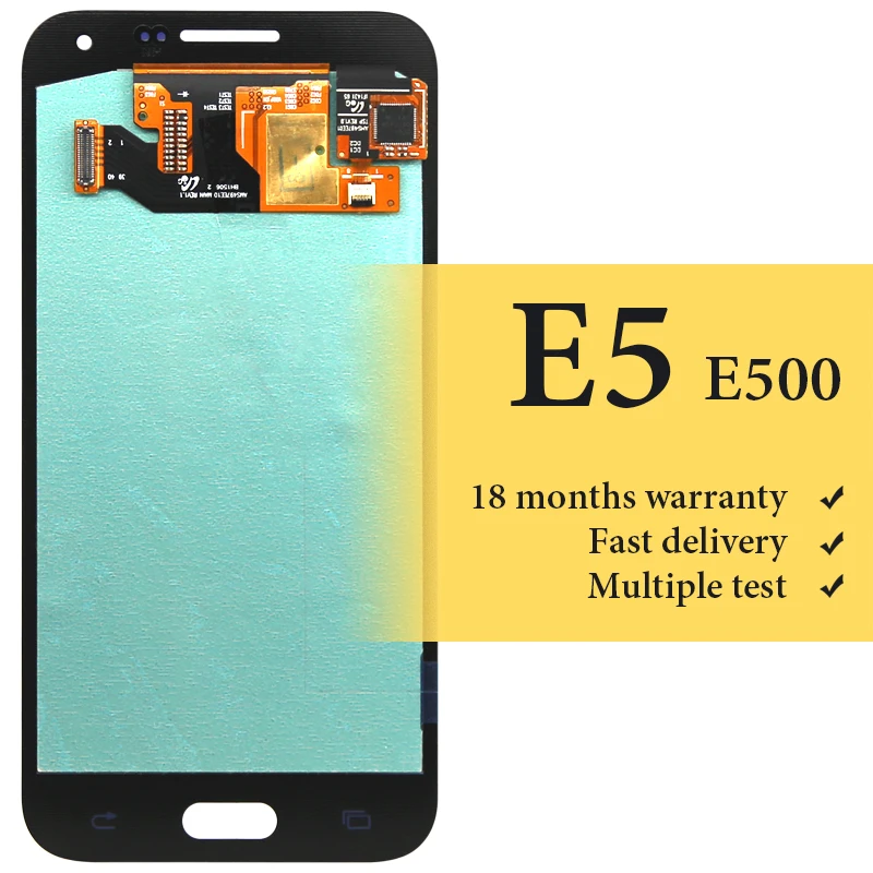 

Для ЖК-экрана E5 5 дюймов, хорошо работает для телефона E500, сменный ЖК-дисплей в сборе, модуль ЖК-экрана