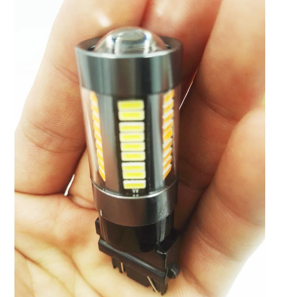 2 шт. Автомобильные светодиодные лампы T25 3157 66 SMD 12 В 4014 лм|12v car led lamp|car amber lightscar light |