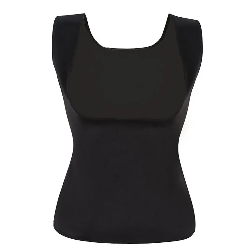 Plus Size Neoprene Sweat Sauna Body Shapers Vest Waist Trainer Slimming Vest Shapewear Weight Loss Waist Shaper Corset Shapewear - Цвет: Black Black