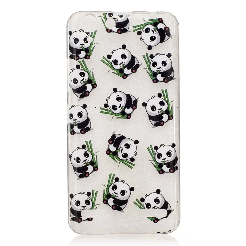 A6020 Мода Cute panda девушка Pattern ТПУ Силиконовые Мягкий Мобильный Телефон Обратно cover