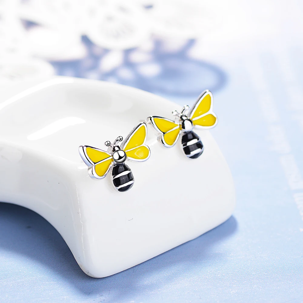 Серьги-гвоздики из серебра 100% пробы с покрытием желтого золота 14 к 6 х4 мм |