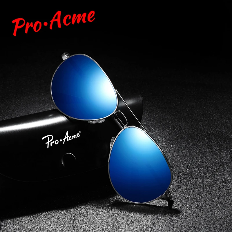 Pro Acme классические большие металлические поляризационные солнцезащитные очки
