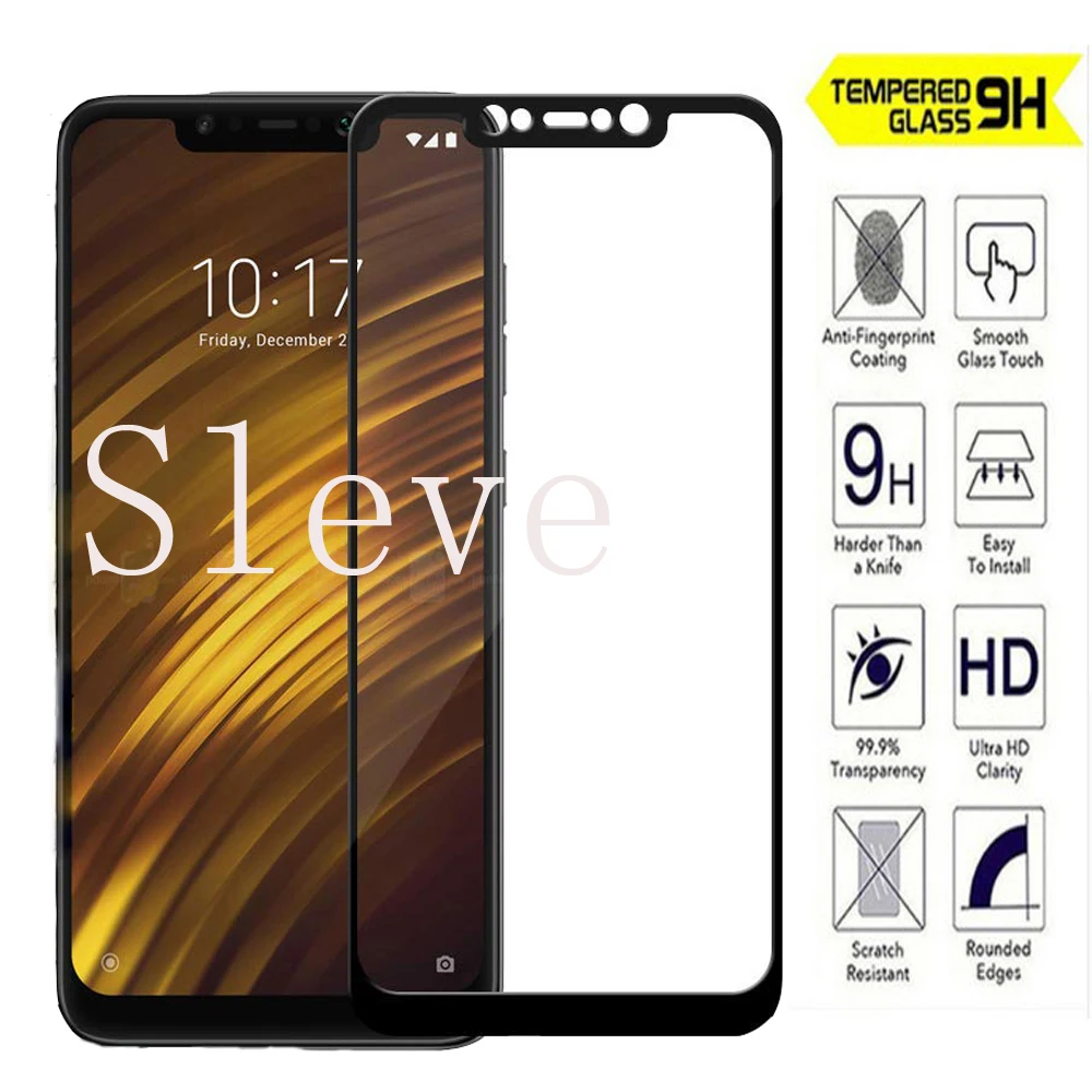 2.5D 9H Xiaomi Pocophone F1 закаленное стекло полное покрытие премиум экран протектор для 6 18