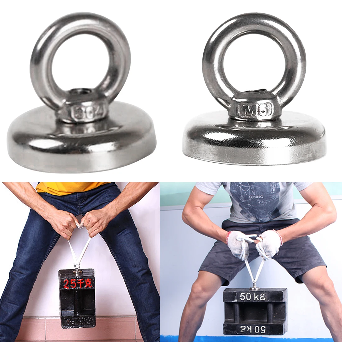 Супермощный спасательный магнит с отверстиями постоянный неодимовый