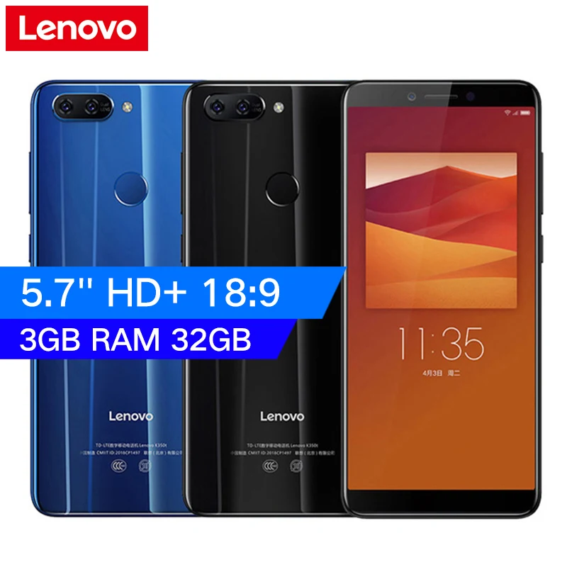 Lenovo K5 K350t 3 Гб оперативной памяти Оперативная память 32 GB Встроенная смартфон MT6750