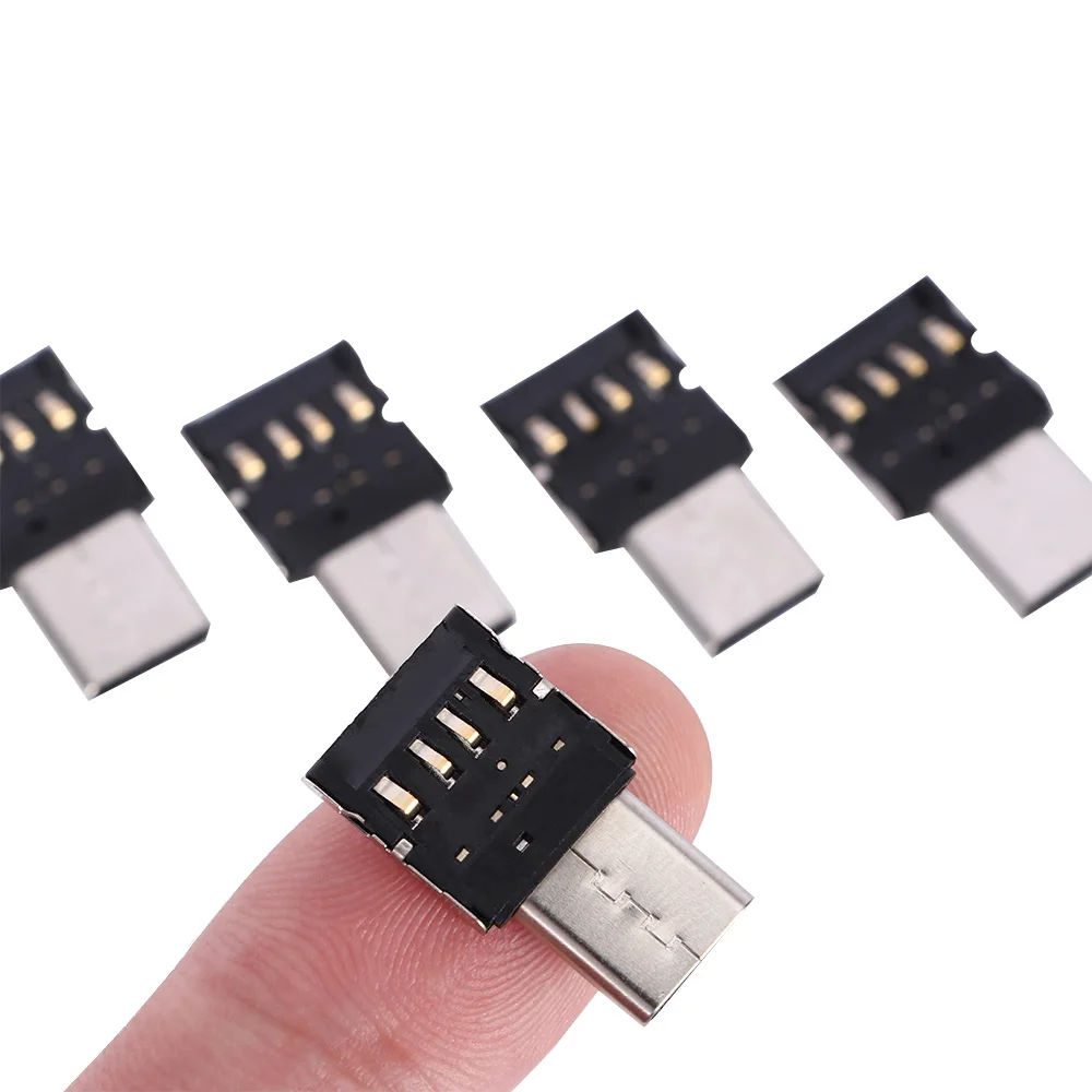 5 шт. мини адаптер Type C с USB 2 0 и OTG для мобильных телефонов планшетов usb кабель флеш