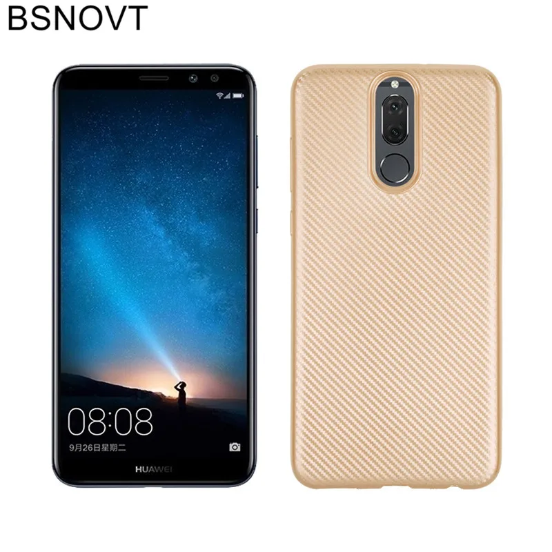 Huawei mate 10 Lite чехол из мягкого углеродного волокна тонкий противоударный для huawei Nova