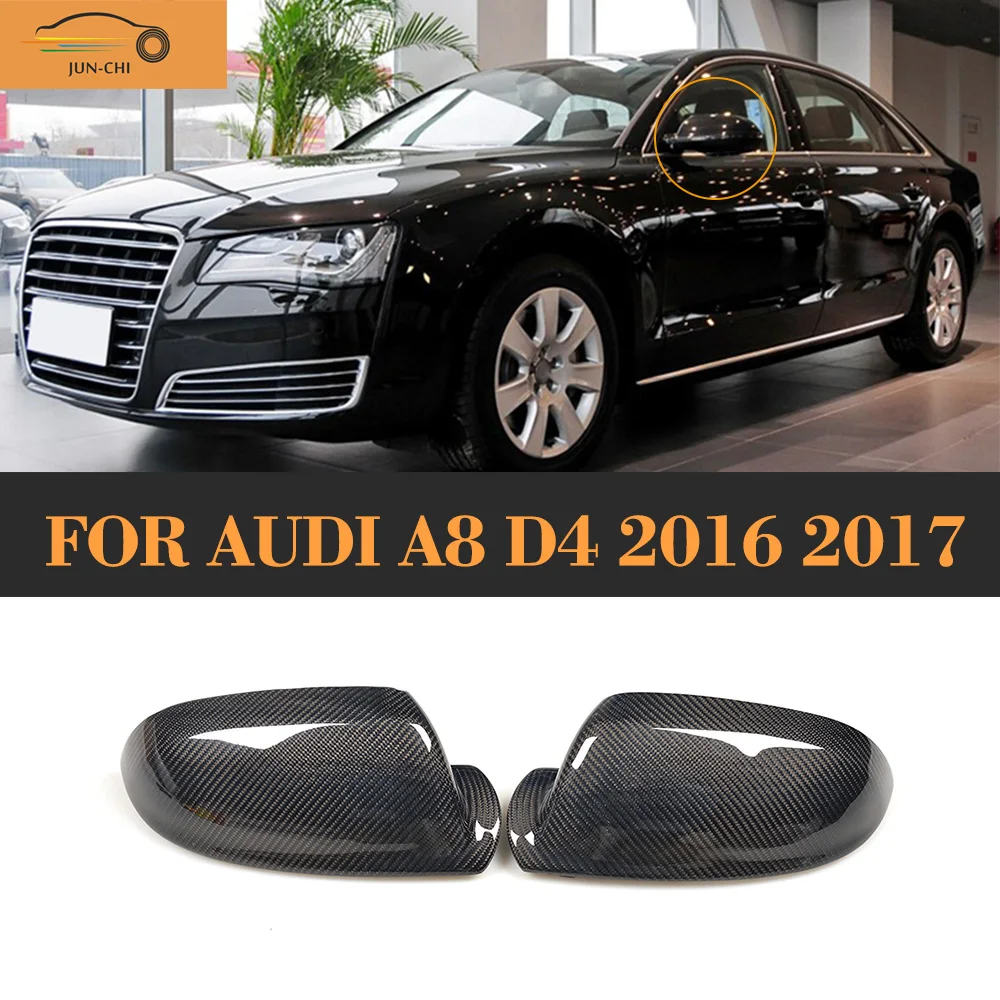 Замена бокового зеркала заднего вида из углеродного волокна для Audi A8 D4 2013 2017 без