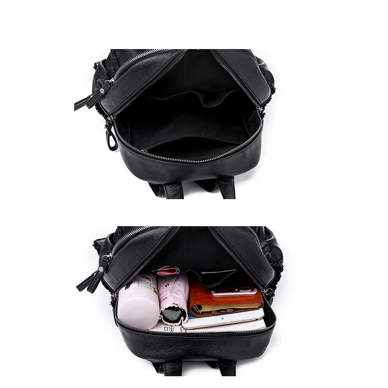 Многофункциональный женский рюкзак высокого качества Молодежные кожаные