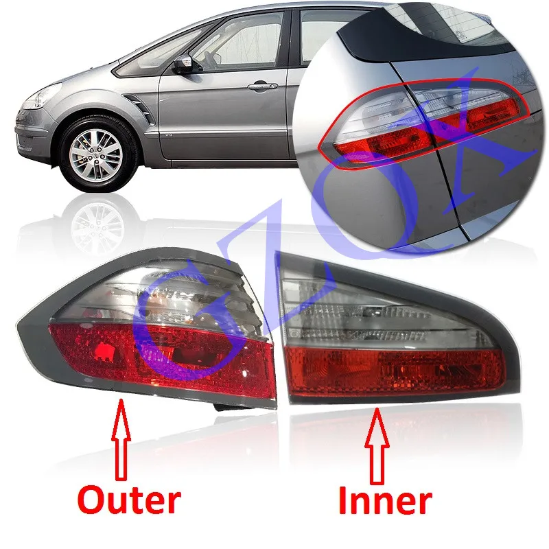 Capqx для Ford S-MAX C-MAX 2007 2008 2009 2010 2011 2012 задний стоп-сигнал светильник хвост светильник единый светильник задний фонарь светильник taillamp