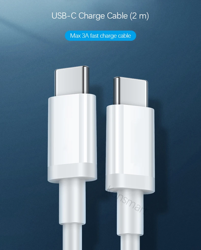 2 м USB-C зарядный кабель для передачи данных для Apple iPad Macbook Pro huawei Xiaomi samsung мобильный телефон usb type-C PD Быстрая зарядка шнур питания