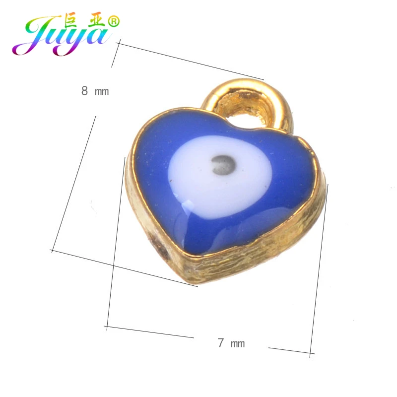 Турецкие украшения Juya 50 шт./лот эмалированные греческие сглаза звёздное сердце