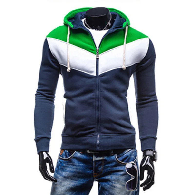 Новое поступление модный пэчворк Цвет весна/осень толстовки с капюшоном