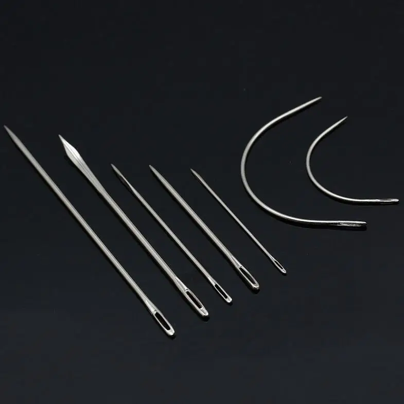 7 шт./компл. иглы для слепых золотой хвост Многоразмерные х боковое отверстие