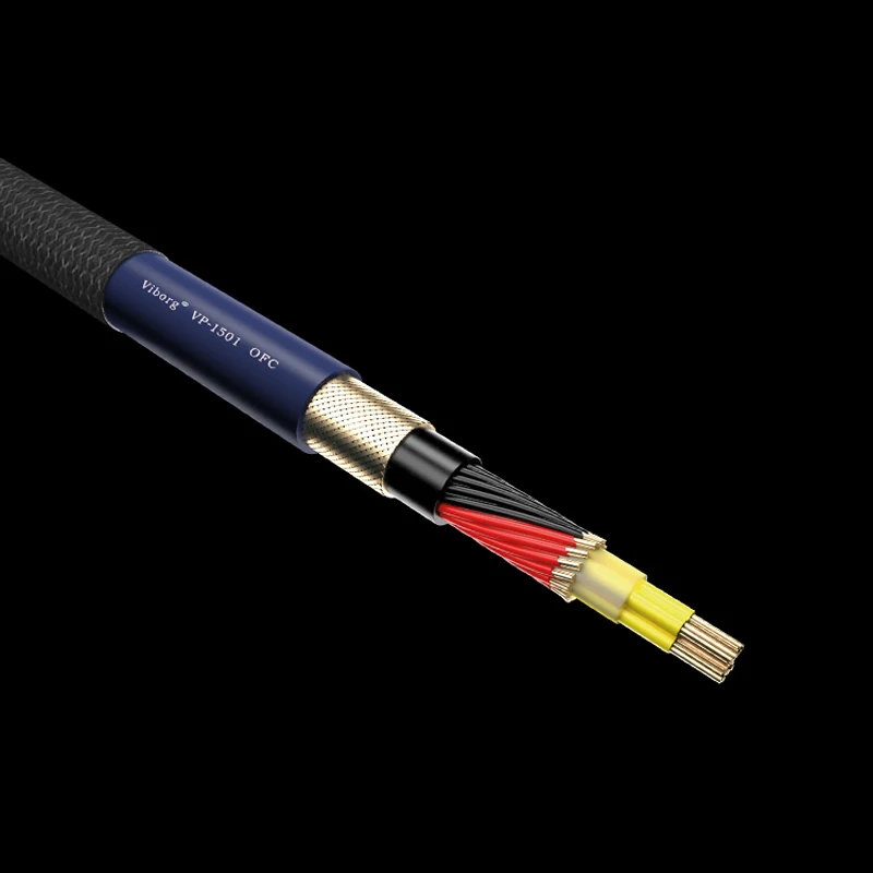 VP1501 1 м верхний динамик кабель питания DIY OFC проводник 100% Медь экранирование|cable
