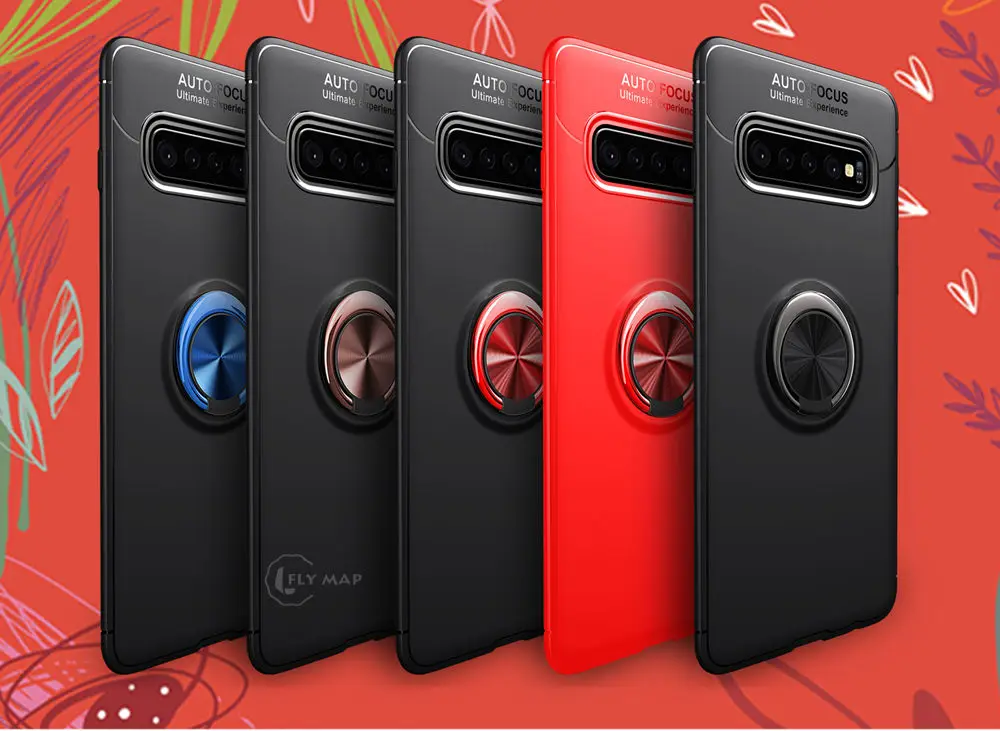 Silicone Case for Samsung S10 S10E S10+ Invisible Bracket Phone Soft TPU Cover For Galaxy S 10 Plus 10S E SM G970 G973 G975 Capa |