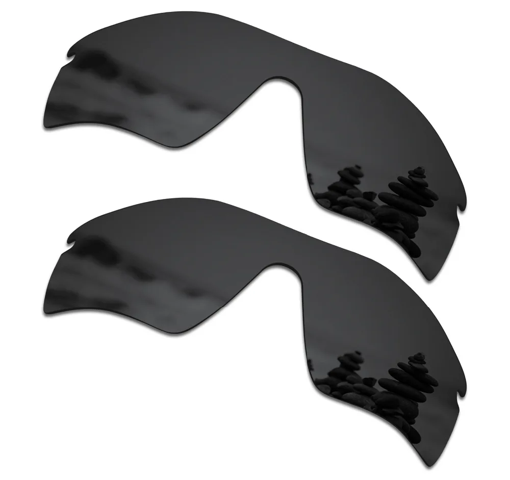 

SmartVLT 2 Pieces Polarized Sunglasses Replacement Lenses for Oakley Radar Path Stealth Black and Stealth Black