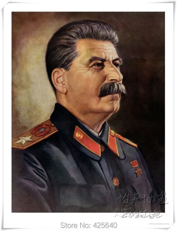 Портрет Иосифа Сталина картина маслом украшение дома настенные картины для