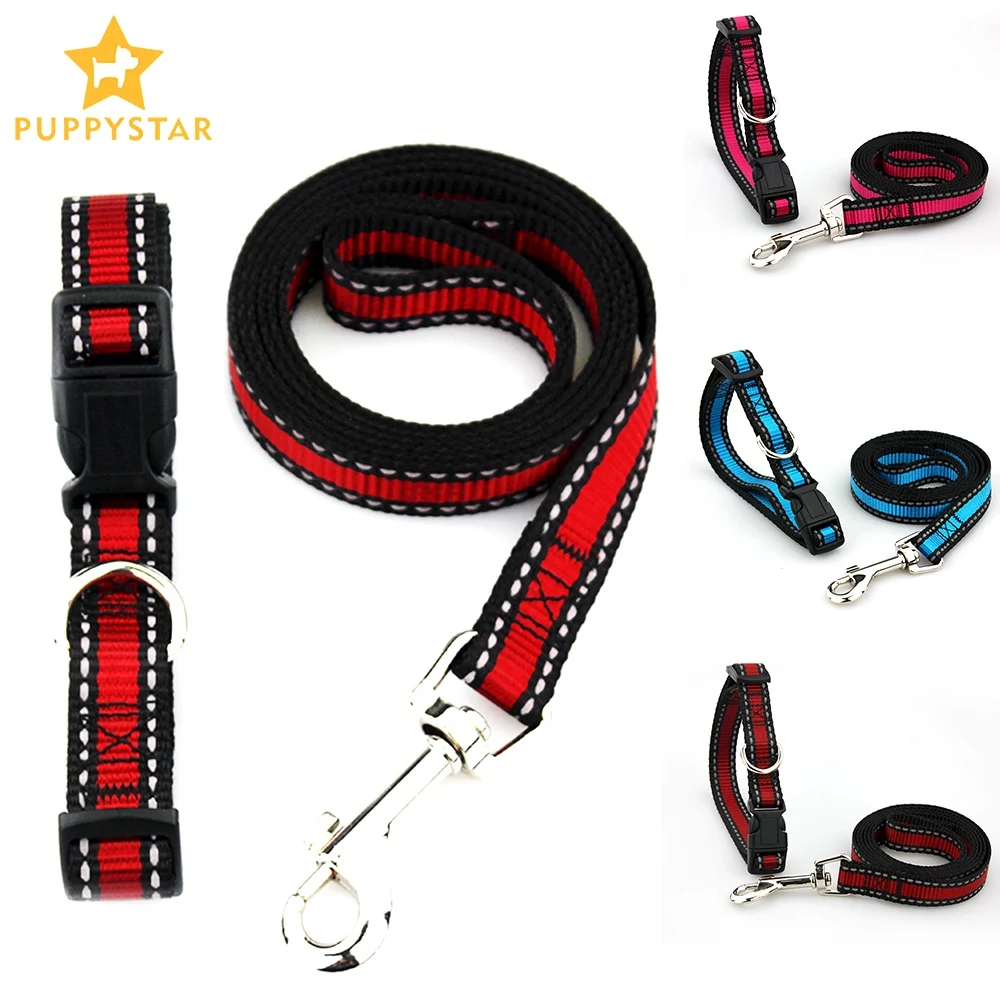 Поводок для собак кошек щенков Светоотражающий домашних животных веревка