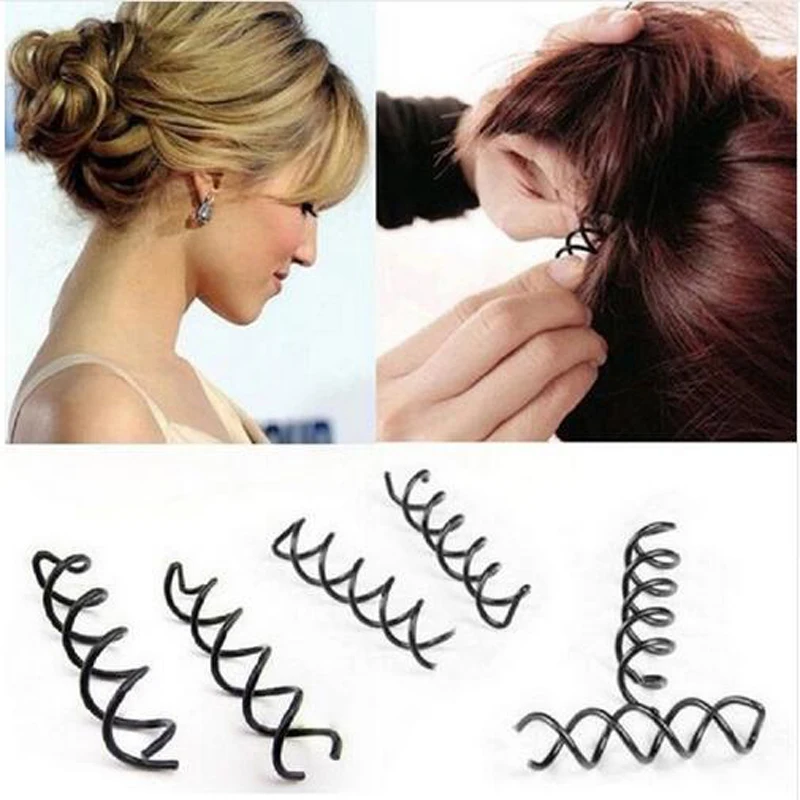 PINKSEE новая модная обувь на каблуке 10 шт./лот черный спираль заколка для волос