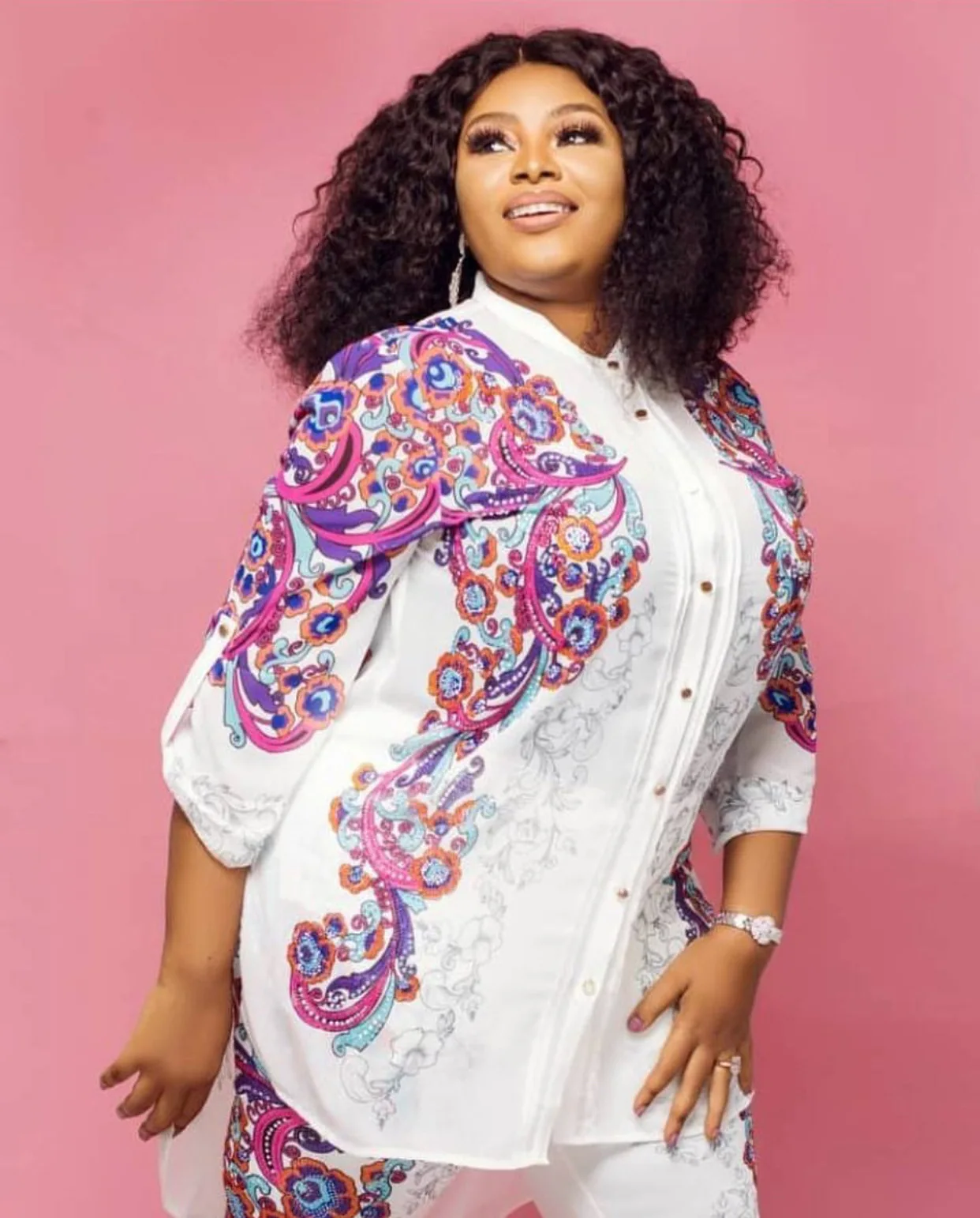 Женский комплект 2 шт. одежда в африканском стиле рубашка и брюки Dashiki Ankara Ropa Dama