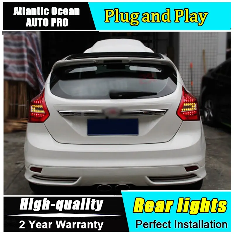 Светодиодный ные задние фонари для хэтчбека Ford Focus 2012 2014 светодиодный