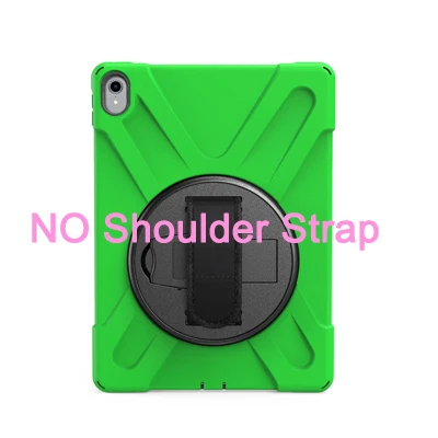 green ST Для Apple ipad 11 чехол 360 детский безопасный противоударный защитный чехол с ремешком на руку и плечевым ремнем Чехол для ipad Pro 11 дюймов A2013 - Цвет: green ST