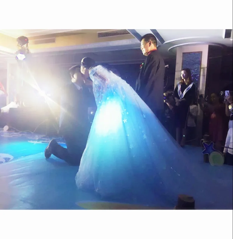 CloverBridal, горячая распродажа, романтическое свадебное платье Тиффани с синим жемчугом и цветами, xj16995, свадебное платье с вырезом лодочкой, casamento, для невесты