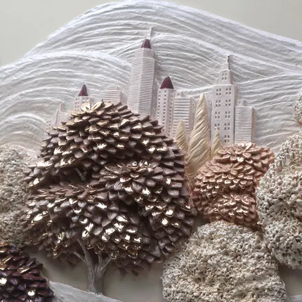 Фу резное украшение для дома Современная рельефная скульптура диван фоновая