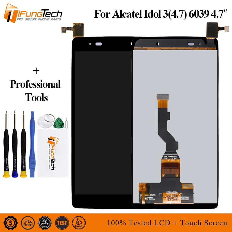 4 7 &quotЖК-дисплей + сенсорный экран дигитайзер в сборе для Alcatel Idol 3 (4 7) lcd 6039 6039A K 6039Y