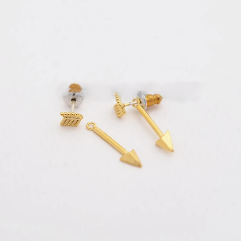 Модные серьги гвоздики со стрелками Креативный дизайн наконечник и Стрелка