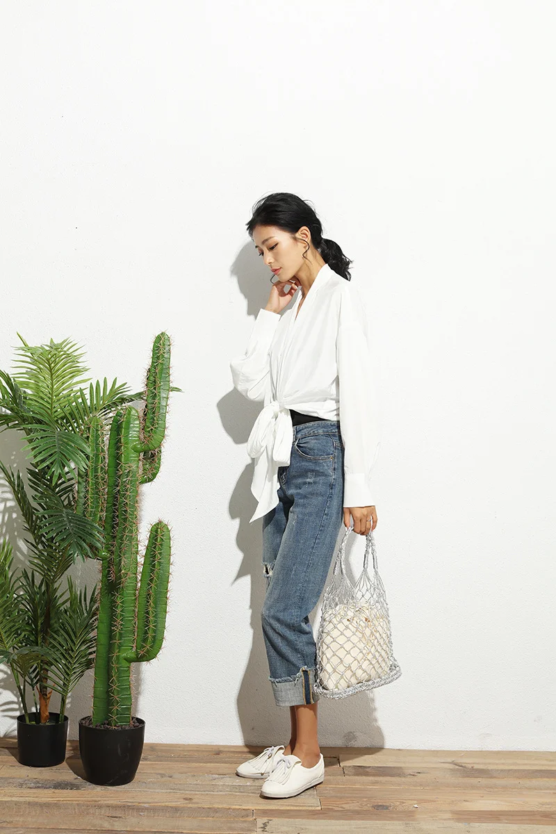 Женская плетеная Сумка через плечо большая соломенная сумка из ротанга с