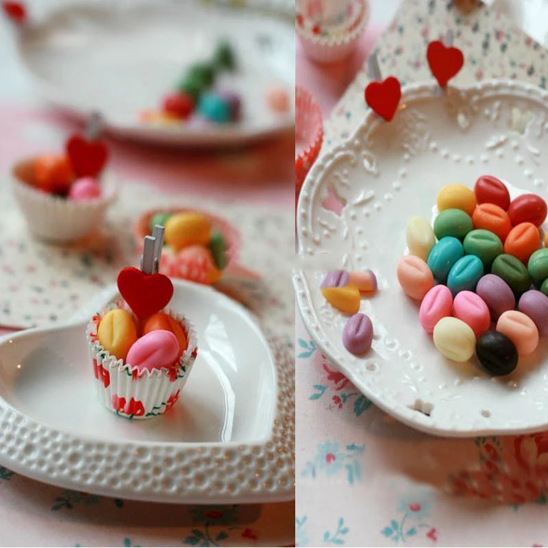 55 полости силиконовый мини Кофейные зерна шоколадная сахарная форма для конфет