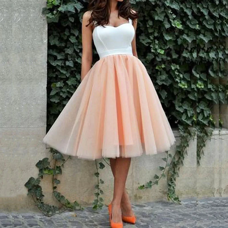 LORIE Beach Wedding Dress Short 2018 Vestido de novia Sexy Bridal Sweetheart White and Coral Dresses Fast Shipping | Свадьбы и