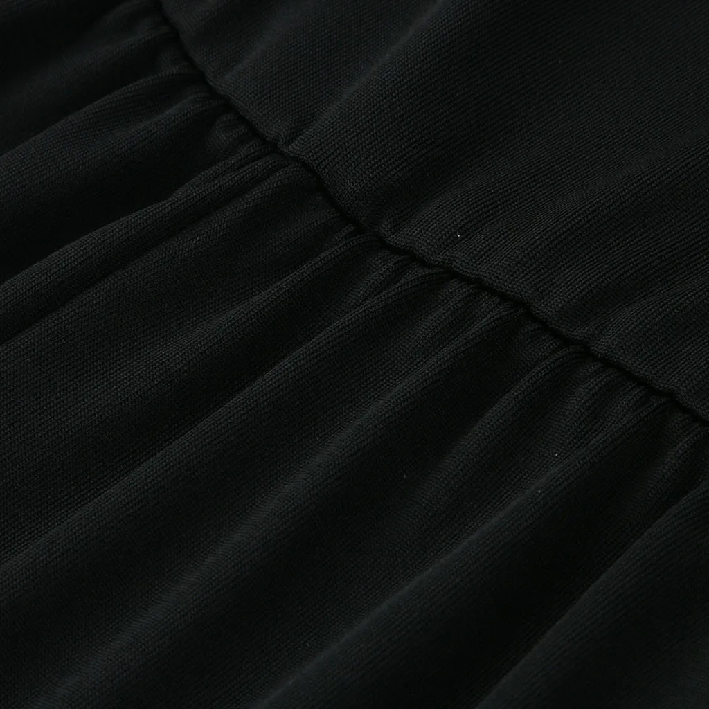 KLV женское платье с принтом кота летнее черное стрейчевое мини без рукавов