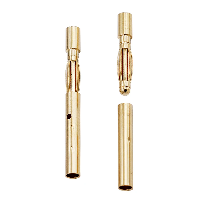 200 пара/лот 2 мм разъем типа банан с золотыми пулями RC батарея 0 Радиоуправляемый